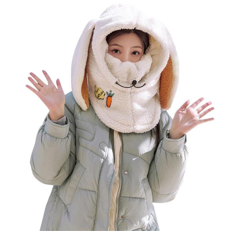 Winter Cycling Commute - مجموعة وشاح شتوي سميك للنساء 400A