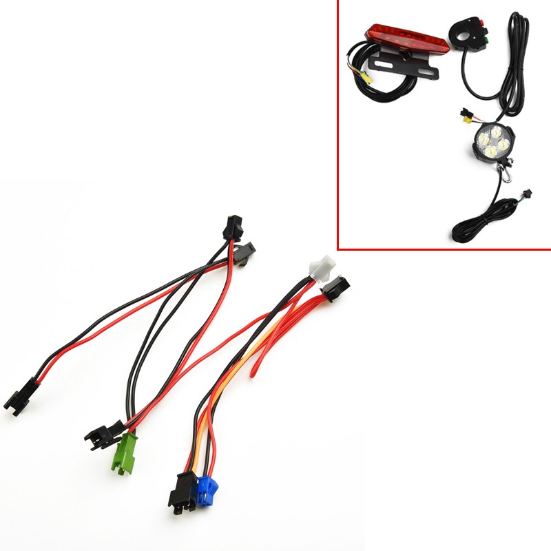 Bike Light Front Rear - الدراجة الكهربائية المطاط سلك ضوء خط