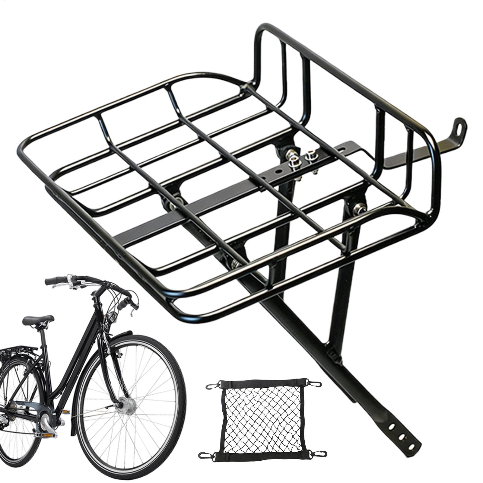 Cargo Rack Aluminum - سلة دراجة أمامية سريعة الفك، سلة