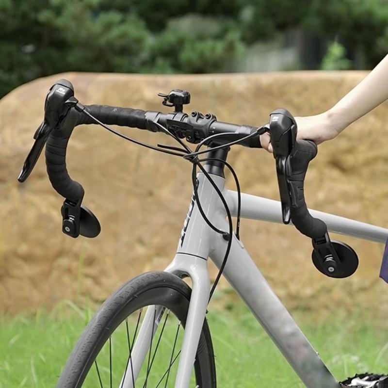 Cycling In City - مجموعة مرآة الدراجة ذات الرؤية الواسعة