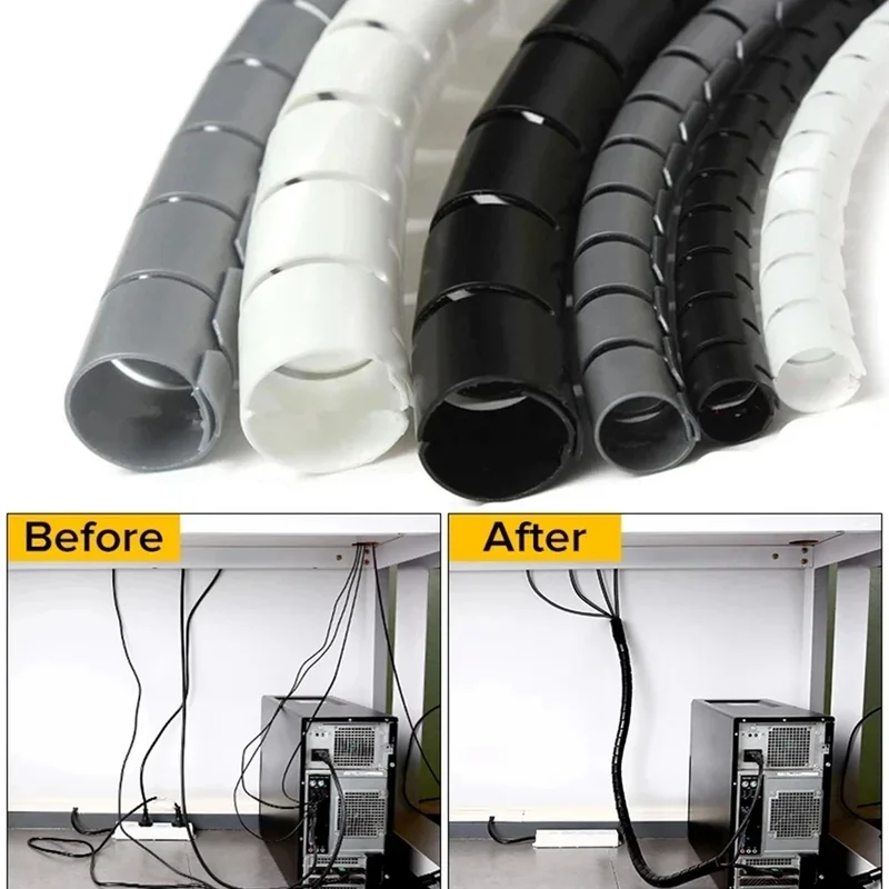 Cable Lock Flexible - 1/3 قطع 2 متر منظم كابلات