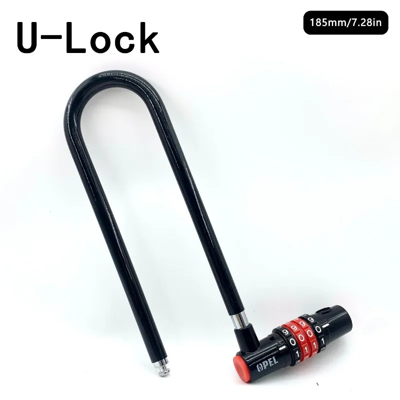 قفل على شكل حرف U ممتد 185 مم/ - مراجعة Cable Lock Flexible وسعره