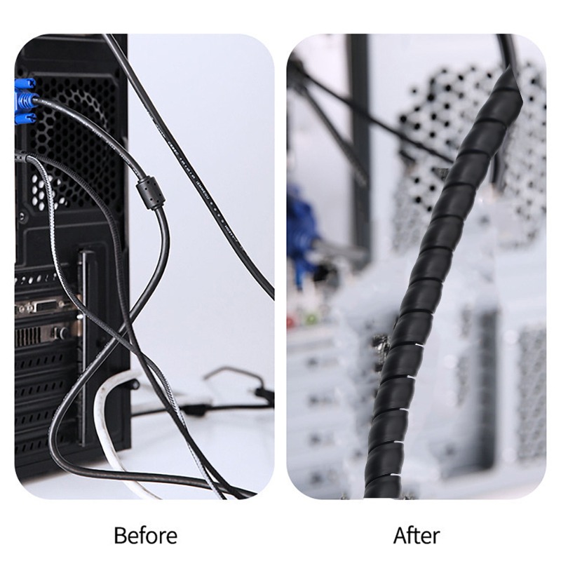 غلاف كابلات حلزوني، واقي أسلاك - مراجعة Cable Lock Flexible وسعره