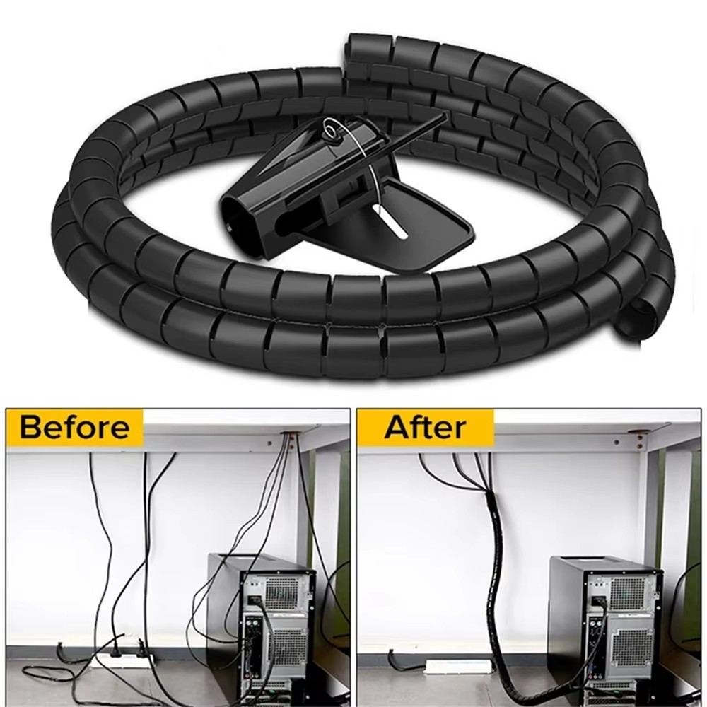 منظم كابلات حلزوني مرن بطول 2  - مراجعة Cable Lock Flexible وسعره